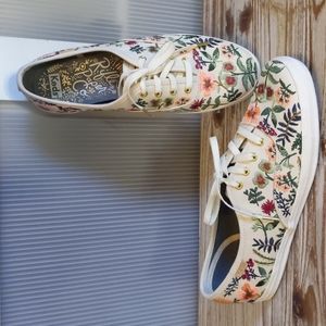 New without box Keds Rifle Paper Co. Floral Embroidered Garden Pattern Sneakers